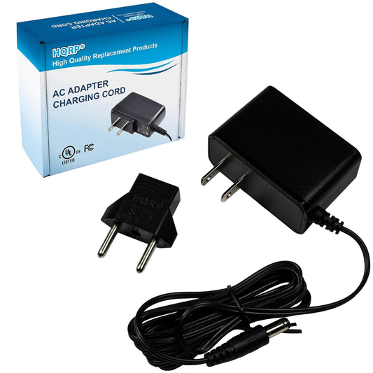 HQRP 9V AC Adapter Compatible with RCA DTA-800B1 Digital TV Converter Box GT-WACL09000100-302 Power Supply Cord [UL Listed] + Euro Plug Adapter