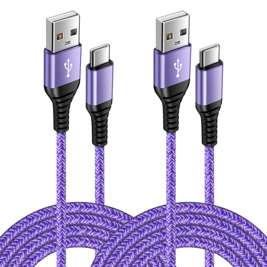 S25 Ultra Samsung USB C Cable [2-Pack, 3FT] USB A to USB C Charger Cable Fast Charging Cord Type C Compatible with Galaxy S25+ FE S24 Ultra S23+ S23