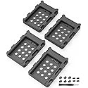 DecorStat 4 Pack SSD HDD Holder Mounting Bracket Hard Drive Adapter 2.5'' to 3.5'' SSD Bracket Converter Internal Hard Disk Drive Caddy Case Tray