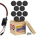 Foam Earpad Cushion for Jabra Headset Evolve 20, 30, 40, 65 - 10-Pack Replacement Kit Ear Cushions by Global Teck
