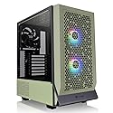 Thermaltake Ceres 300 Matcha Green Mid Tower E-ATX Computer Case with Tempered Glass Side Panel; 2xCT140 ARGB Fan Preinstalled; Rotational PCIe Slots;