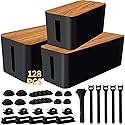 YUANYE Cable Management Box Cable Management Kit for Power Strip to Hide Wires,Cord Organizer Boxes,Safe ABS Material Wire Organizer of Cable Clips