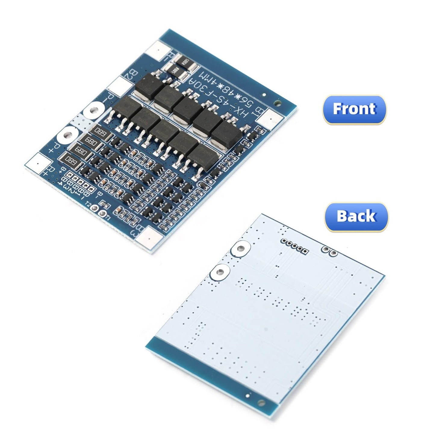 Ruimou 2Pcs LiFePo4 BMS 4S 30A 12.8V Battery Charging Protection Board Suitable for Electric Bicycles, Electric Motorcycles, Energy Storage…