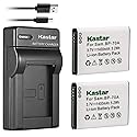 Kastar Battery (X2) & Slim USB Charger for Samsung BP-70A, BP70A, EA-BP70A and ES65 ES67 ES70 ES71 ES73 ES74 PL80 PL81 PL100 PL101 SL50 SL600 SL605
