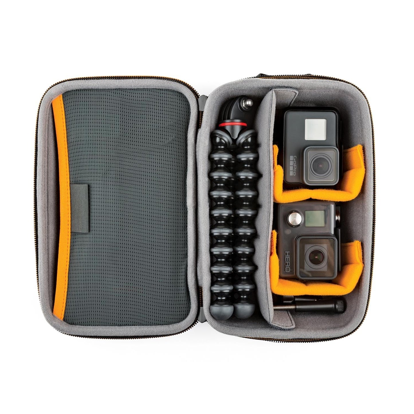 Lowepro Hardside CS 60 Case for Small Drone, Mirrorless Cameras or 2 Action Cameras, 1-2 Lenses, Accessories, 14.00 x 8.51 x 22.71 cm, Black