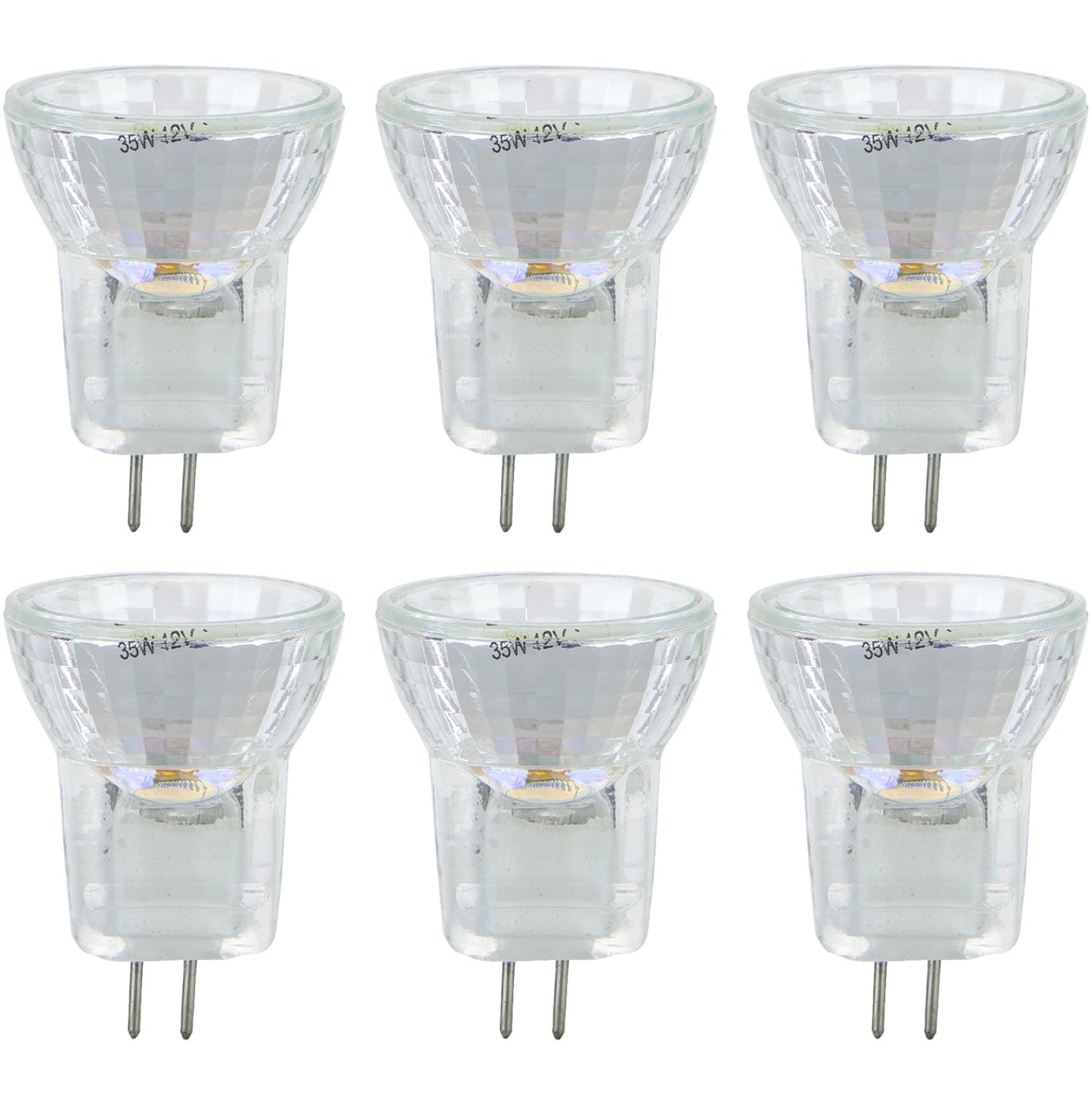Sunlite 35MR8/CG/G4/SP/12V/6PK Halogen 35W 12V MR8 Quartz Reflector Spotlight Light Bulbs (6 Pack)