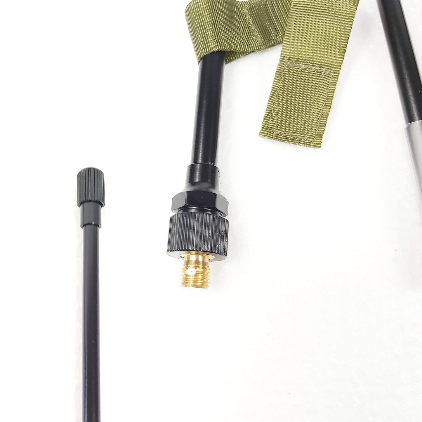 Crotek Manpack CB Radio Whip Antenna Collapsible 7 Element 112 Inch Black Color