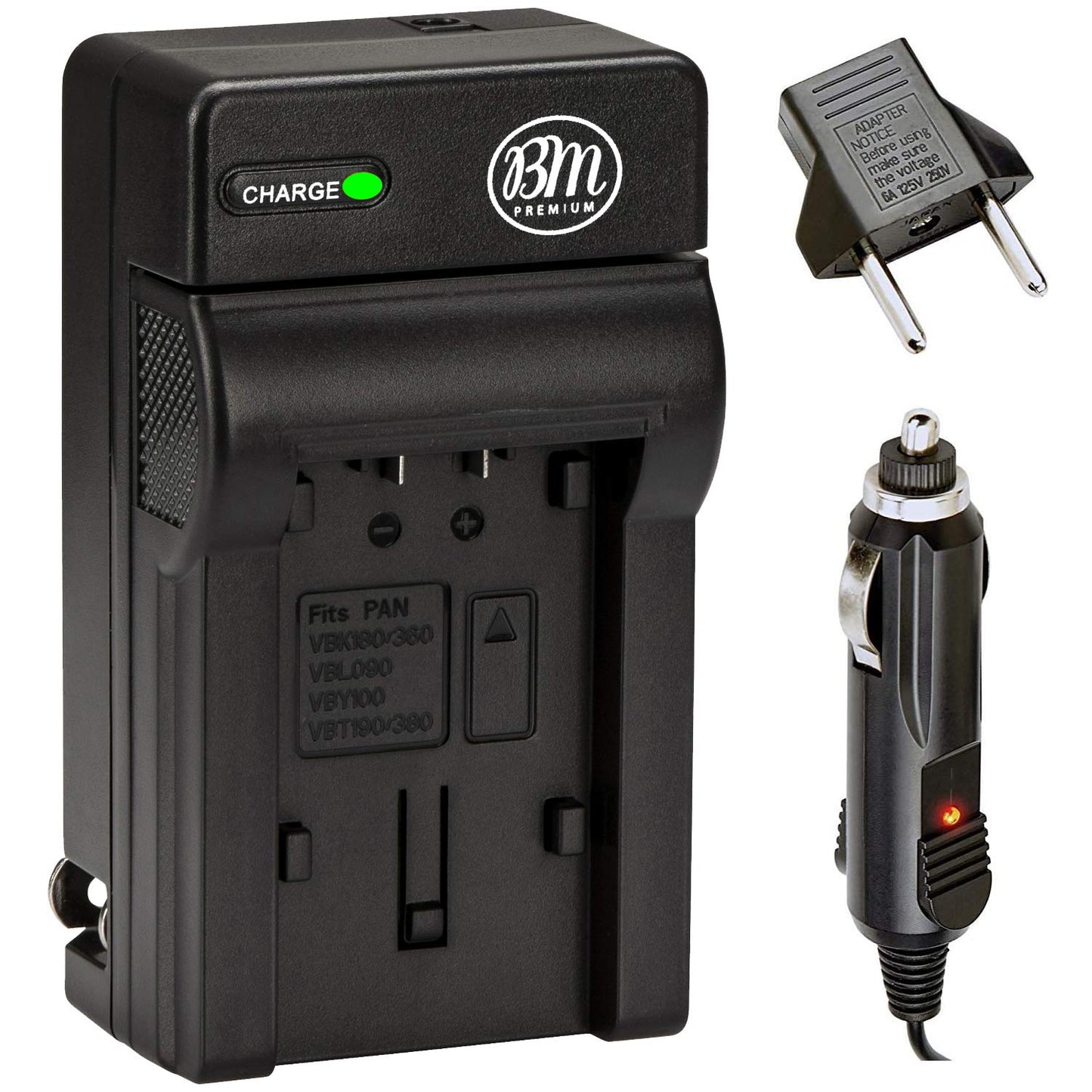 VW-VBK180, VW-VBK360, VBT190, VBT380 Battery Charger for Panasonic HC-V100 V110 V130 V160 V180 V201 V210 V250 V380 V500 V510 V520 V550 V700 V710 V720