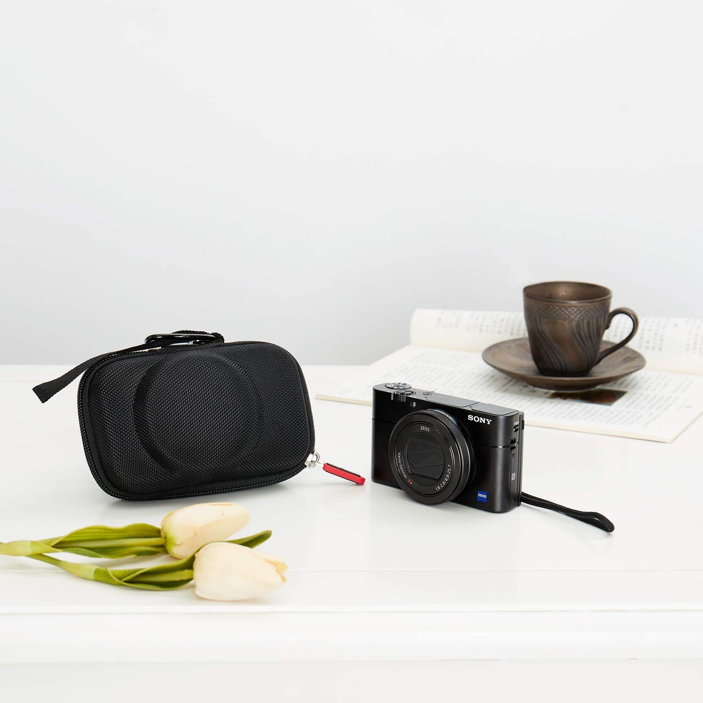NC BTOPCASE Carrying Storage Cover Case for Sony RX100 II III IV V VA VI VII ZV-1 HX-99 / Canon PowerShot SX740 HS SX730 HS SX720 HS / G7X Mark II III