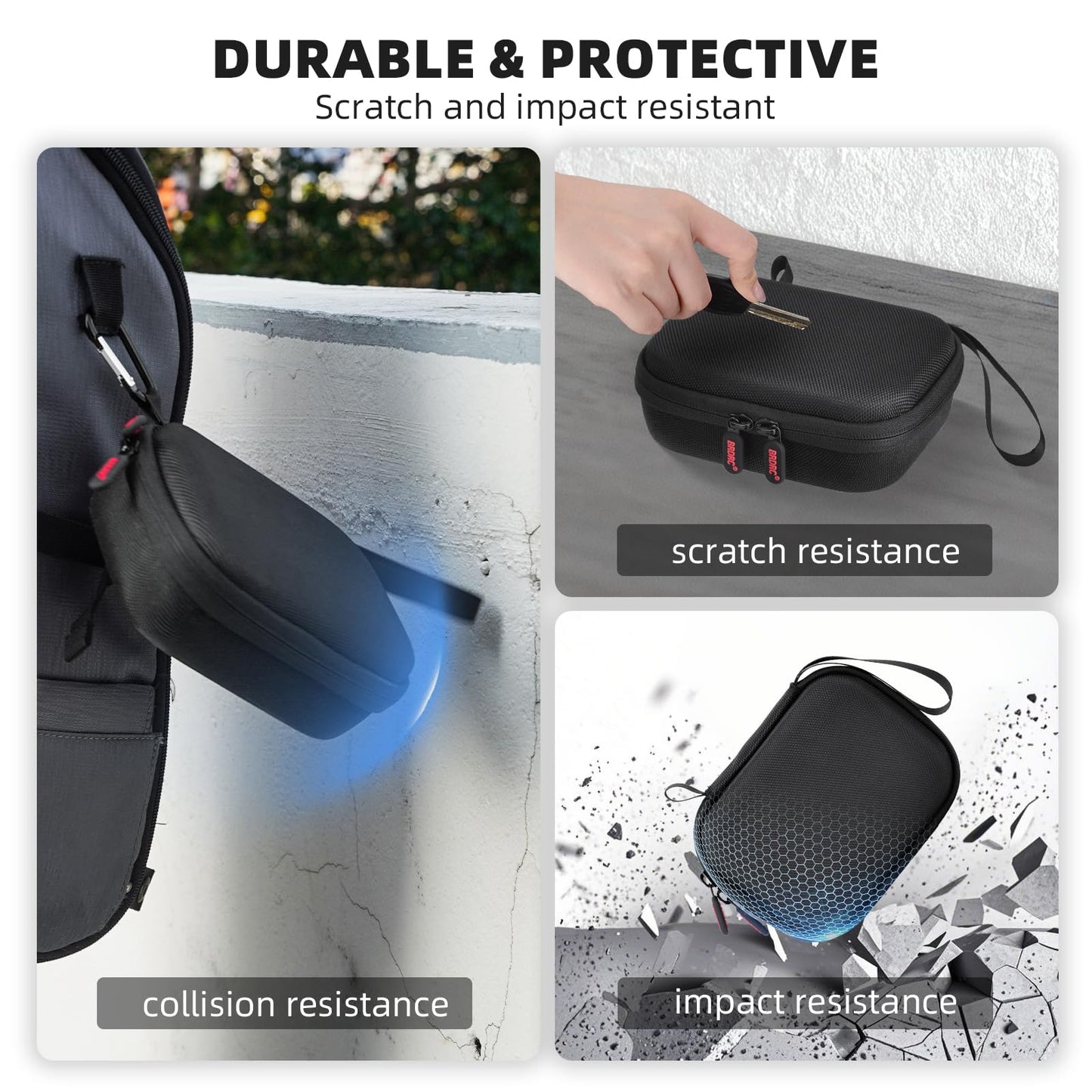 BRDRC Carrying Case for Insta360 GO Ultra Accessories, Storage Bag Protective Case Hard Shell Cover for for Insta 360 GO Ultra Standard Bundle Camera