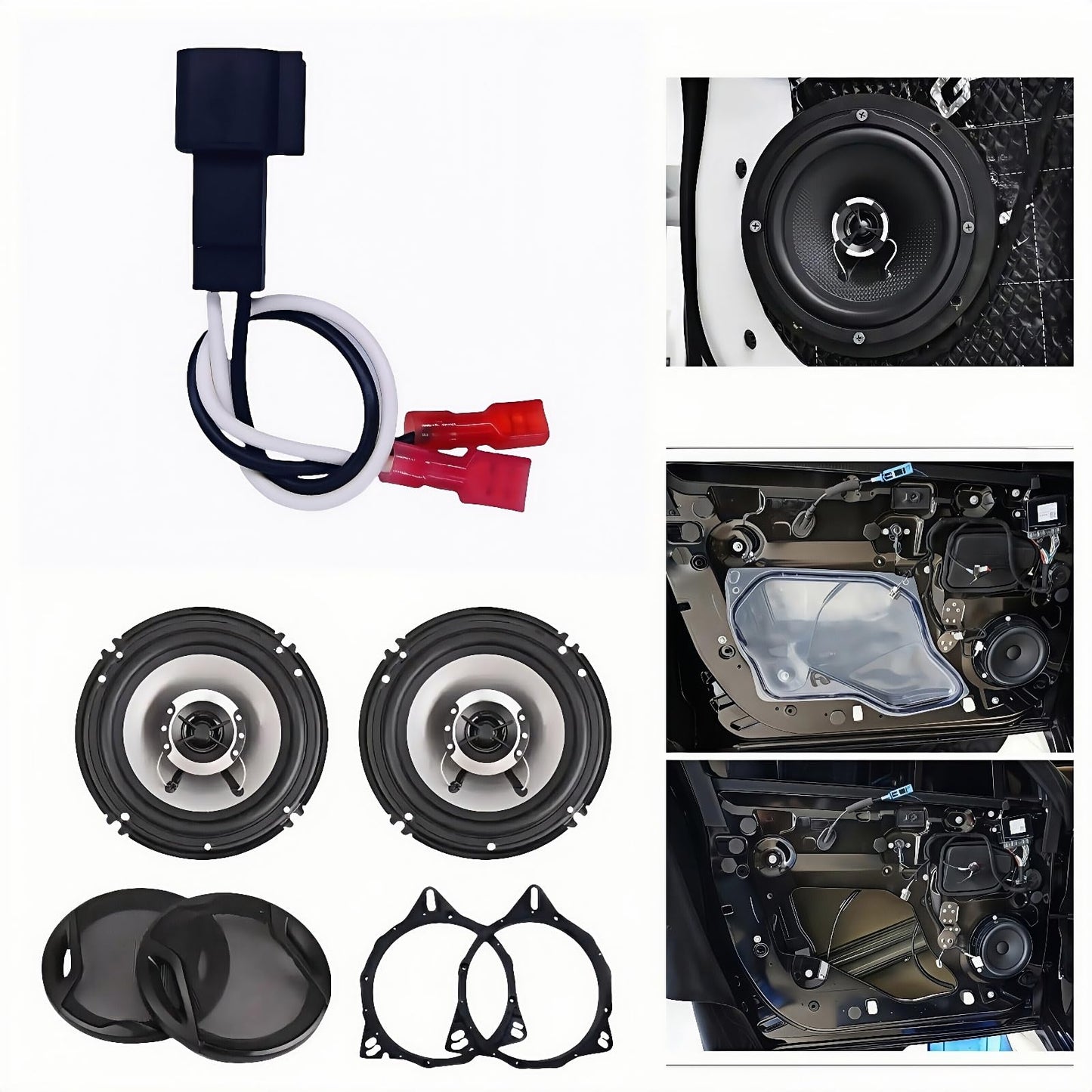 Losato72-5600 Speaker Adapter, Suitable for The Front and Rear Door Speaker Adapter Harnesses and Adapter connectors of Ford, Lincoln, Mazda