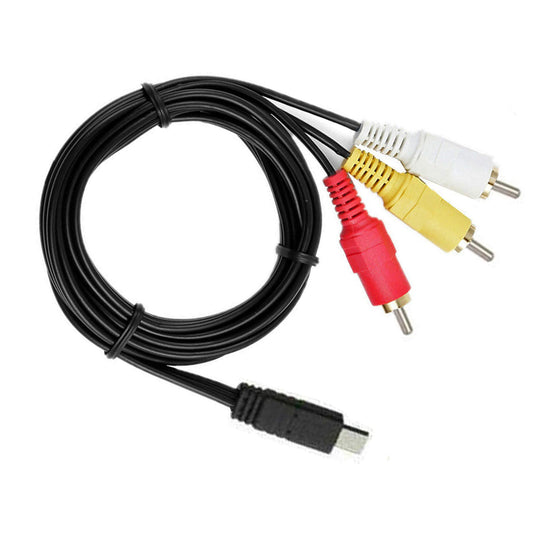 POWE-Tech AV A/V Audio Video RCA TV Cable Cord Lead for Sony Handycam Model: FDR-AX33, FDR-AX33/B Camcorder Camera