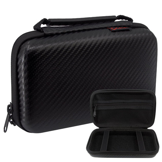 Cellet Hard EVA Case for External Hard Drive, Power Bank, Smartphones, Mesh Pockets (BLACK)