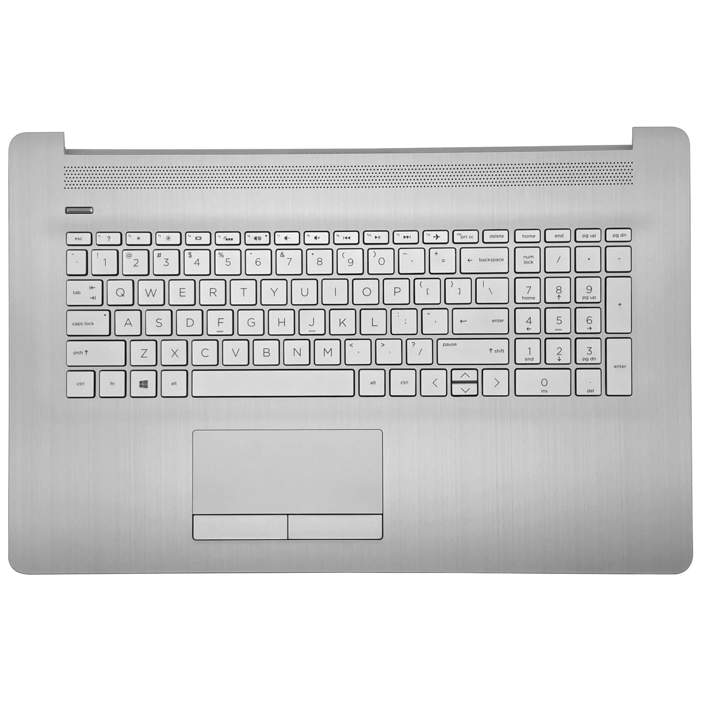 Replacement Upper Case Palmrest for HP 17-by 17T-by 17-CA 17Z-CA 17t-by400 17-by0026cy 17z-ca300 Series Laptop Backlight Keyboard Assembly with ODD