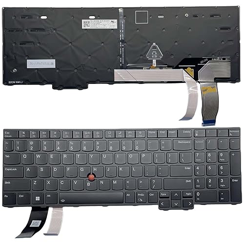 YIJIATech ® Laptop Keyboard with Screwdriver US Layout for Lenovo ThinkPad T16 Gen 1, P16S Gen 1, L15 Gen 3 Black Frame with Backlight and Remote