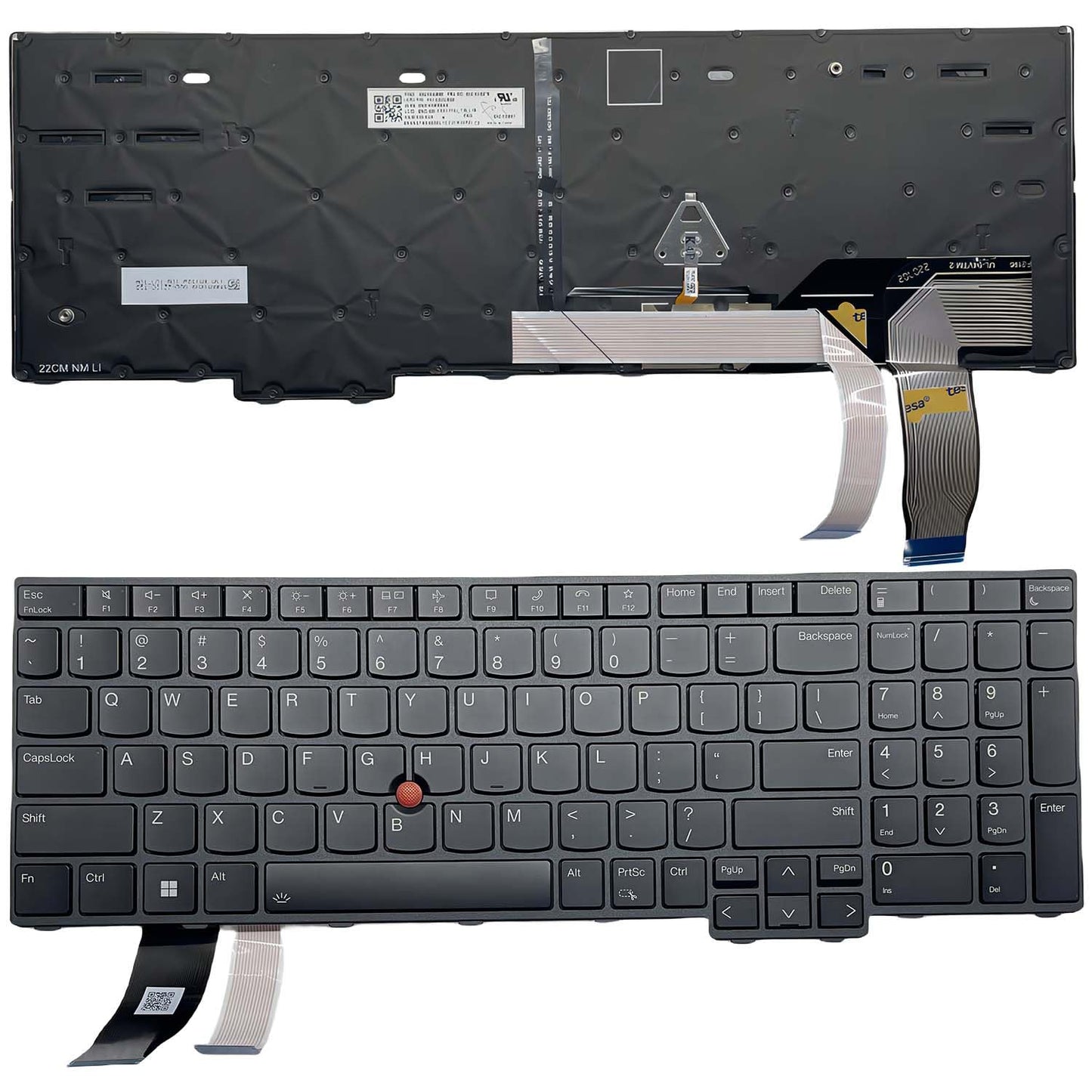 YIJIATech ® Laptop Keyboard with Screwdriver US Layout for Lenovo ThinkPad T16 Gen 1, P16S Gen 1, L15 Gen 3 Black Frame with Backlight and Remote