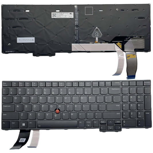 YIJIATech ® Laptop Keyboard with Screwdriver US Layout for Lenovo ThinkPad T16 Gen 1, P16S Gen 1, L15 Gen 3 Black Frame with Backlight and Remote