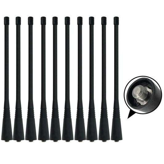 UHF Antenna Replacement 403-512 MHz for CP200, PR400, HT1250, PRO5150 Two-Way Radios | 10-Pack