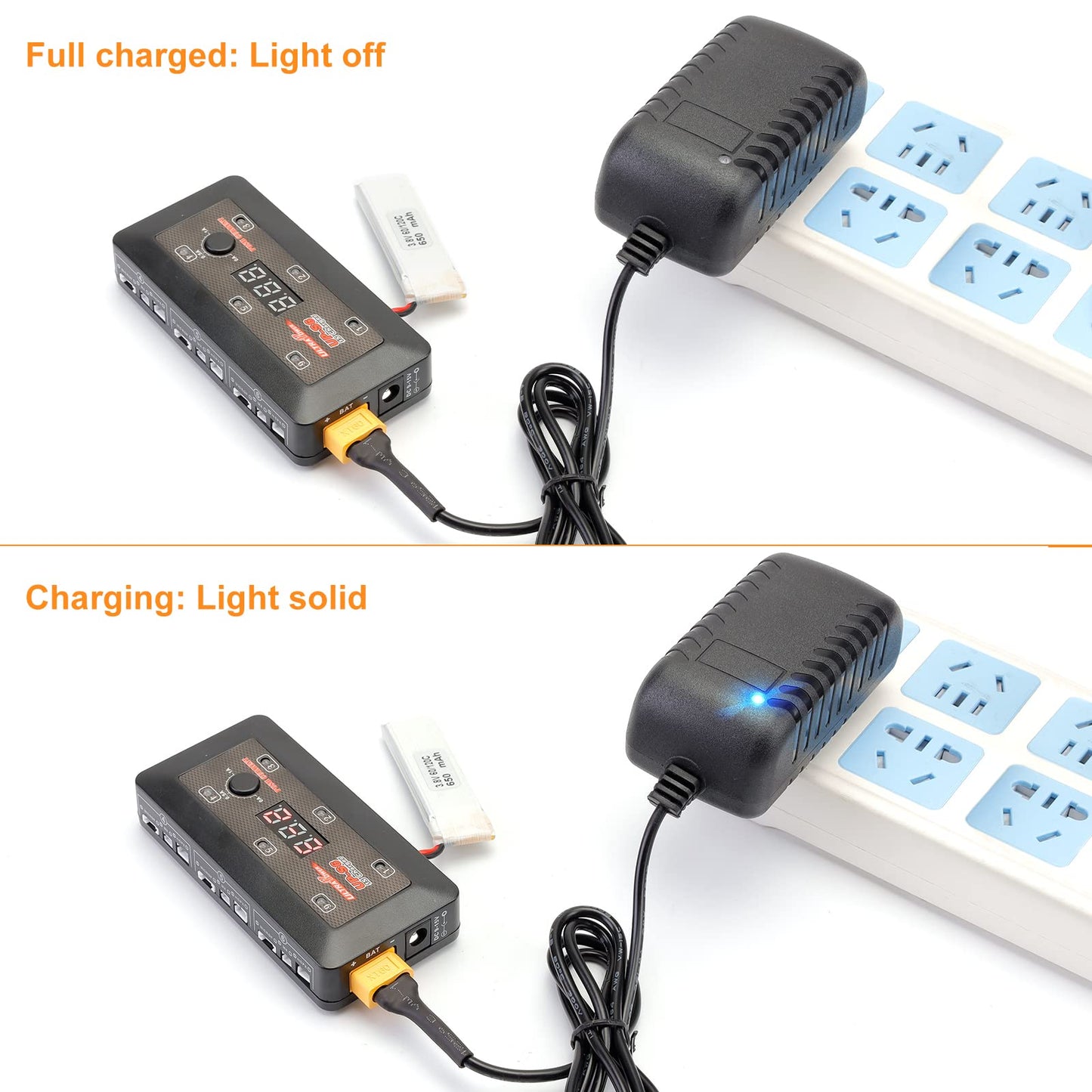 Crazepony AC to DC Power Adapter 12V 3A XT60 Plug for RC LiPo Battery Charger Balance Charger Like UP-S6 Charger