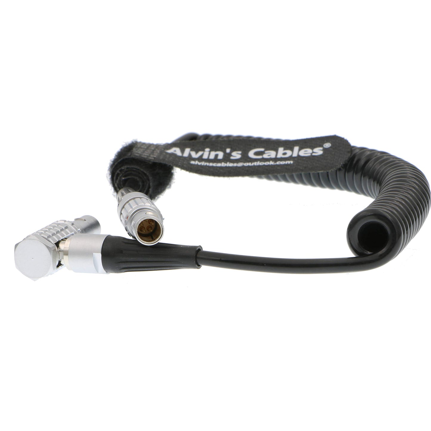 Alvin's Cables 5 Pin Timecode Coiled Cable for ARRI Alexa Sound Devices ZAXCOM DENECKE XL-LL