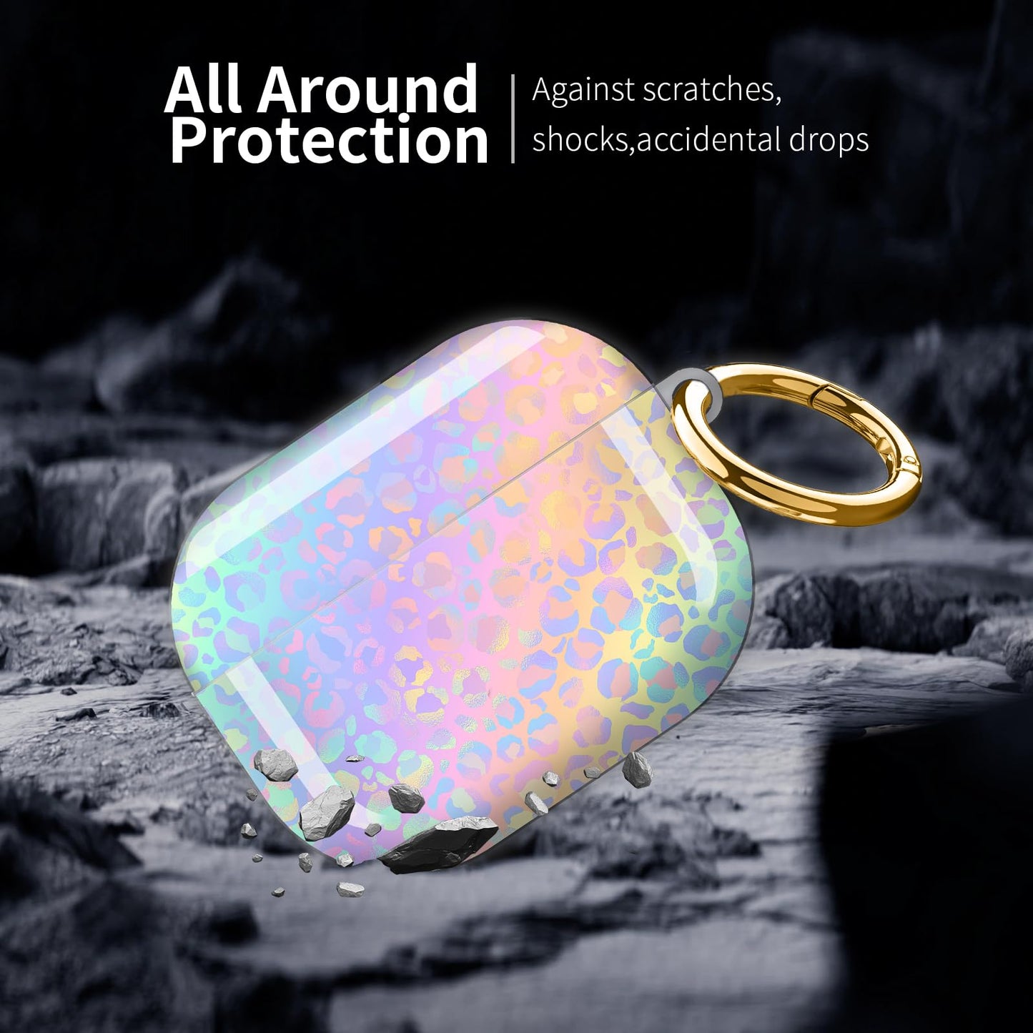 Compatible with AirPod Pro 3 (2025),Cute Case Cover for Women & Men, Full Protection Shockproof Hard Case with Keychain, Wireless Charging Case