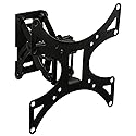 Mount-It Full Motion TV Wall Mount Bracket | Swivel, Tilt & Articulating Arm | VESA 75x75 to 200x200 | Single Stud Installation | Space-Saving TV