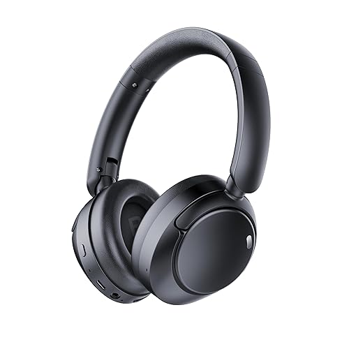 TIMU Hybrid Active Noise Cancelling Bluetooth Headphones, Wireless Over Ear Headphones with Bluetooth 5.4, 80H Playtime, Stereo Sound, 6 ENC Clear
