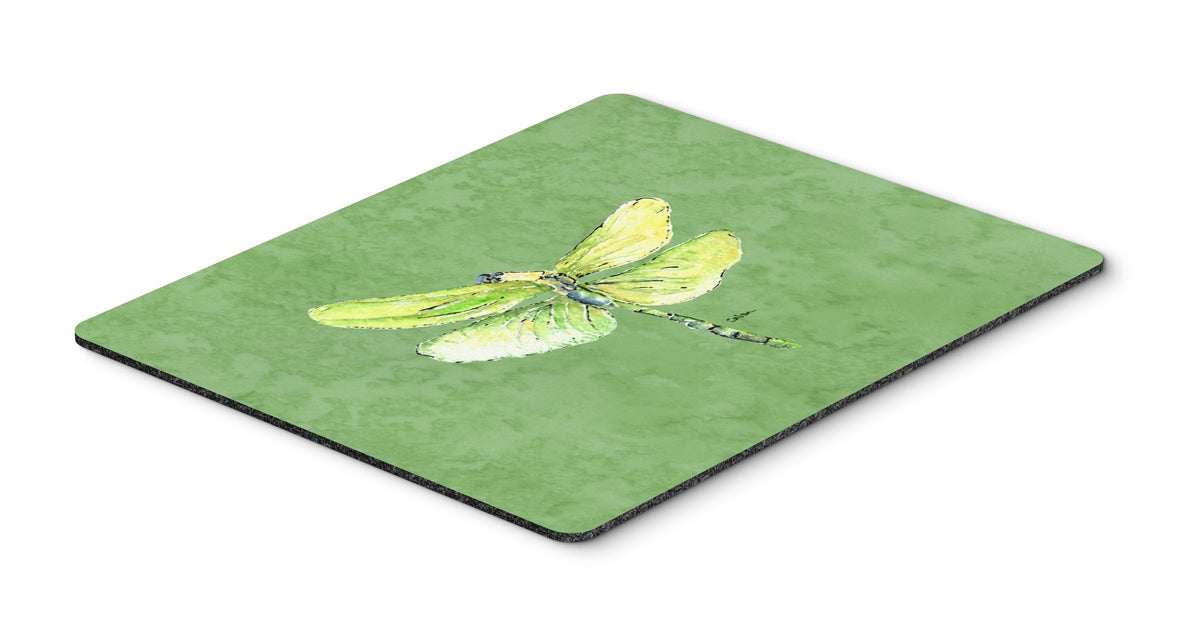 Caroline's Treasures 8864MP Dragonfly on Avacado Mouse Pad, Hot Pad or Trivet, Large, Multicolor
