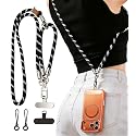 Multifunction 3-in-1 Phone Lanyard, Anti Theft Crossbody and Wrist Lanyard, Comfortable Skin-Friendly Neck Wrist Strap with Premium Metal Buckles, 1