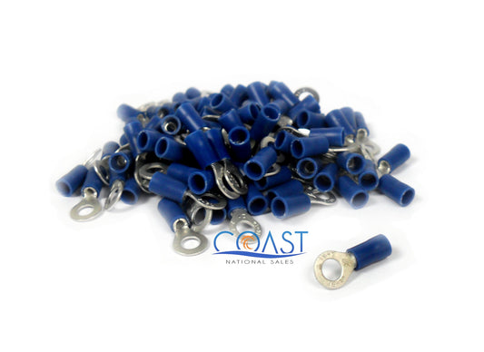 Xscorpion Rtt10b Blue Ring Terminals 16 - 14 Gauge 100 Per Bag