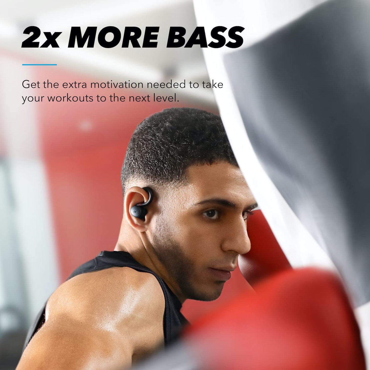 (Renewed) Soundcore Sport X10 True Wireless Bluetooth 5.2 Workout Headphones, Rotatable Ear Hooks, Deep Bass, IPX7 Waterproof, Sweatproof, 32H Play