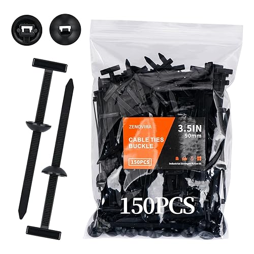 2026 upgraded heavy-duty self-locking tie buckle zip tie with uv protection for fender, car repair, home, and cable management (150Pcs)