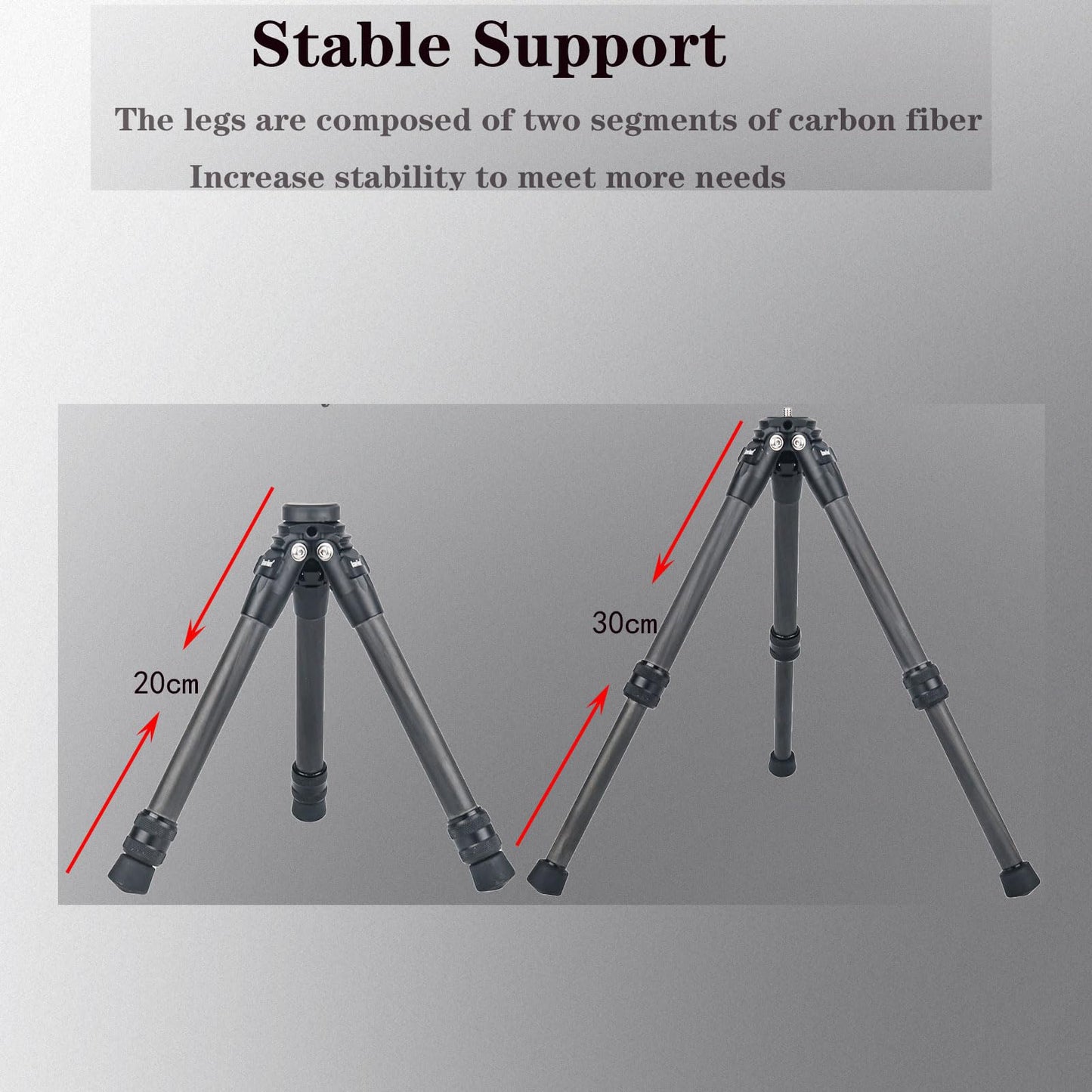 Liuliron Table Desk Carbon Fiber 3model Micro Desktop Mini Tripod for Insta360 Insta 360 X5 X4 X3 X2 R X GO 2 one R RS Camera Accessories (Sliver)