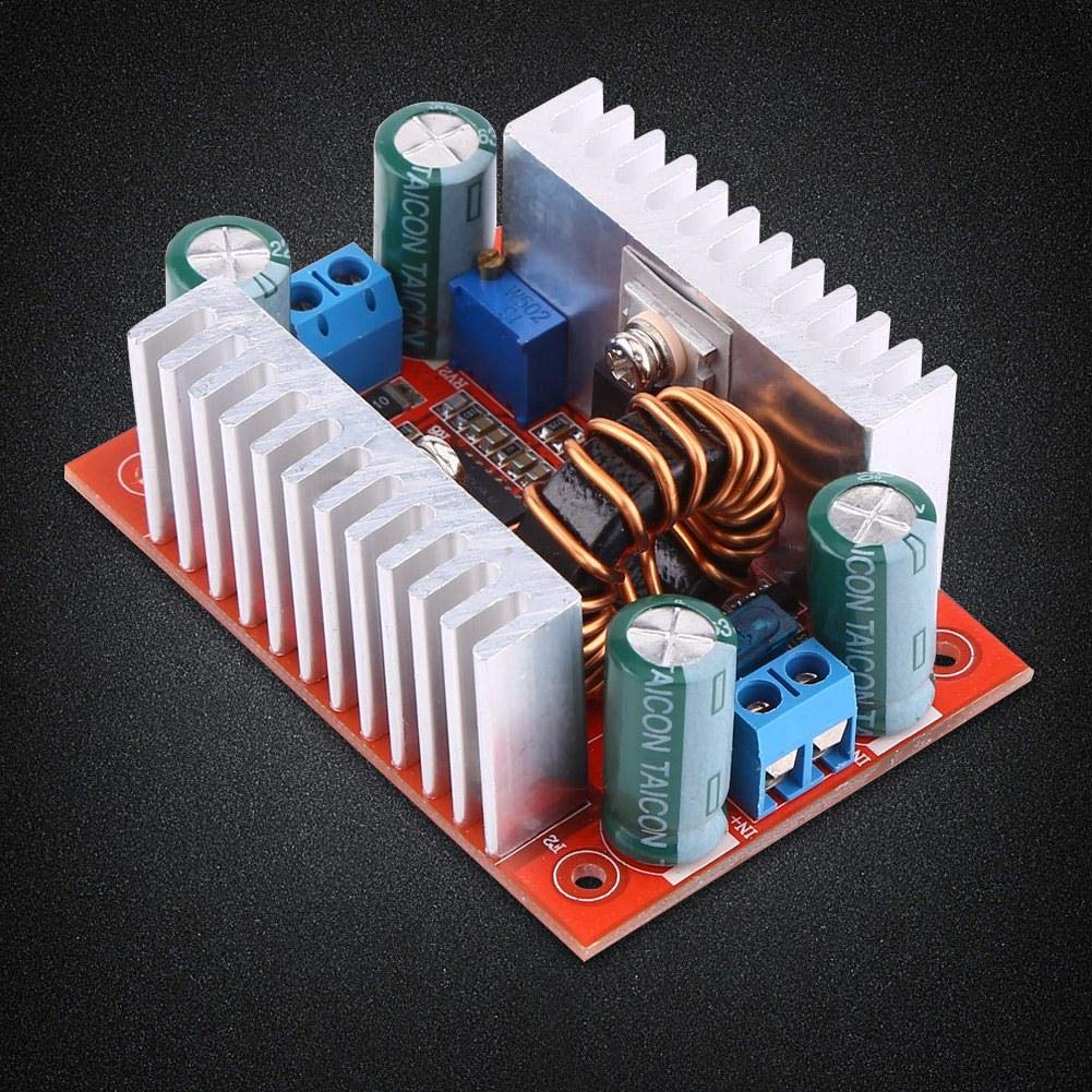 Boost Voltage Converter, 400W Step-up Converter Constant Current Power Supply Module DC 8.5V-50V 15A to DC 10V-60V 12A Boost Converter