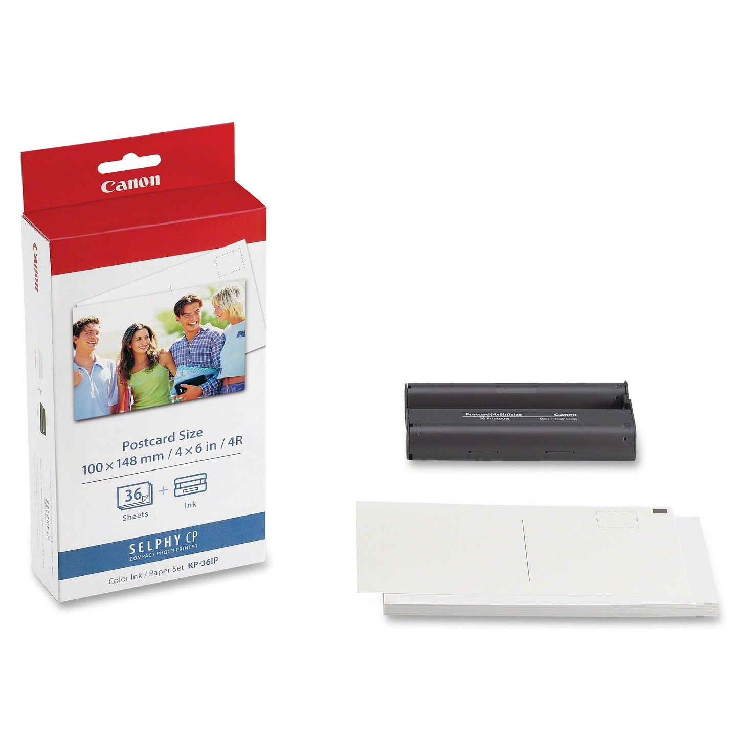 Canon 7737A001 (KP-36IP) Color Ink & Paper Set, Tri-Color in Retail Packaging