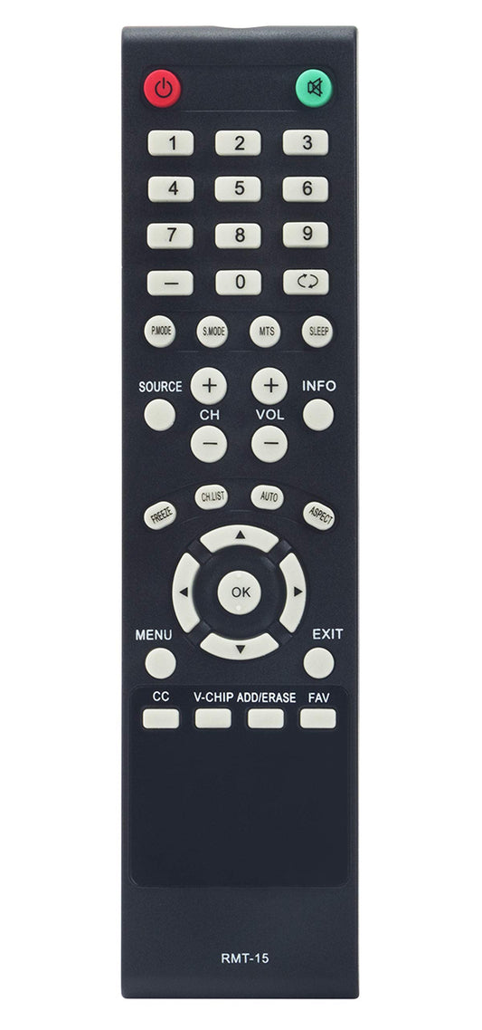 RMT-15 Remote Replacement fit for Westinghouse TV EW24T7EW EW24T8FW CW37T6DW VR5535Z CW46T6DW CW46T6DW CW46T9FW CW26S3CW DW46F1Y1 VR-3730 VR-6025Z