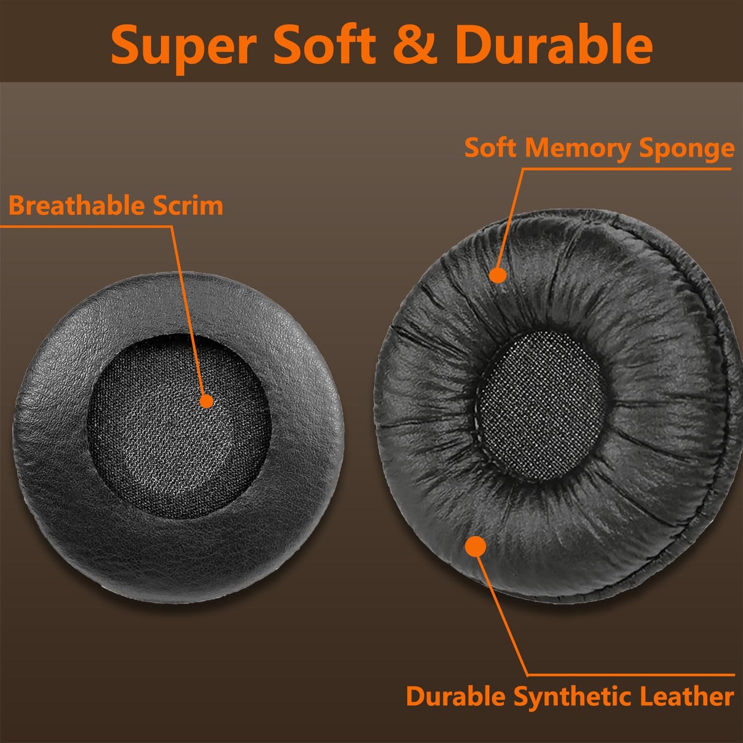 Ear Pads for Sony Headphones 70MM Earpads Replacement Ear Cushions Compatible with Sony MDR-ZX110 ZX110NC ZX310 ZX330BT WH-CH500 CH510 CH520 V150 V250