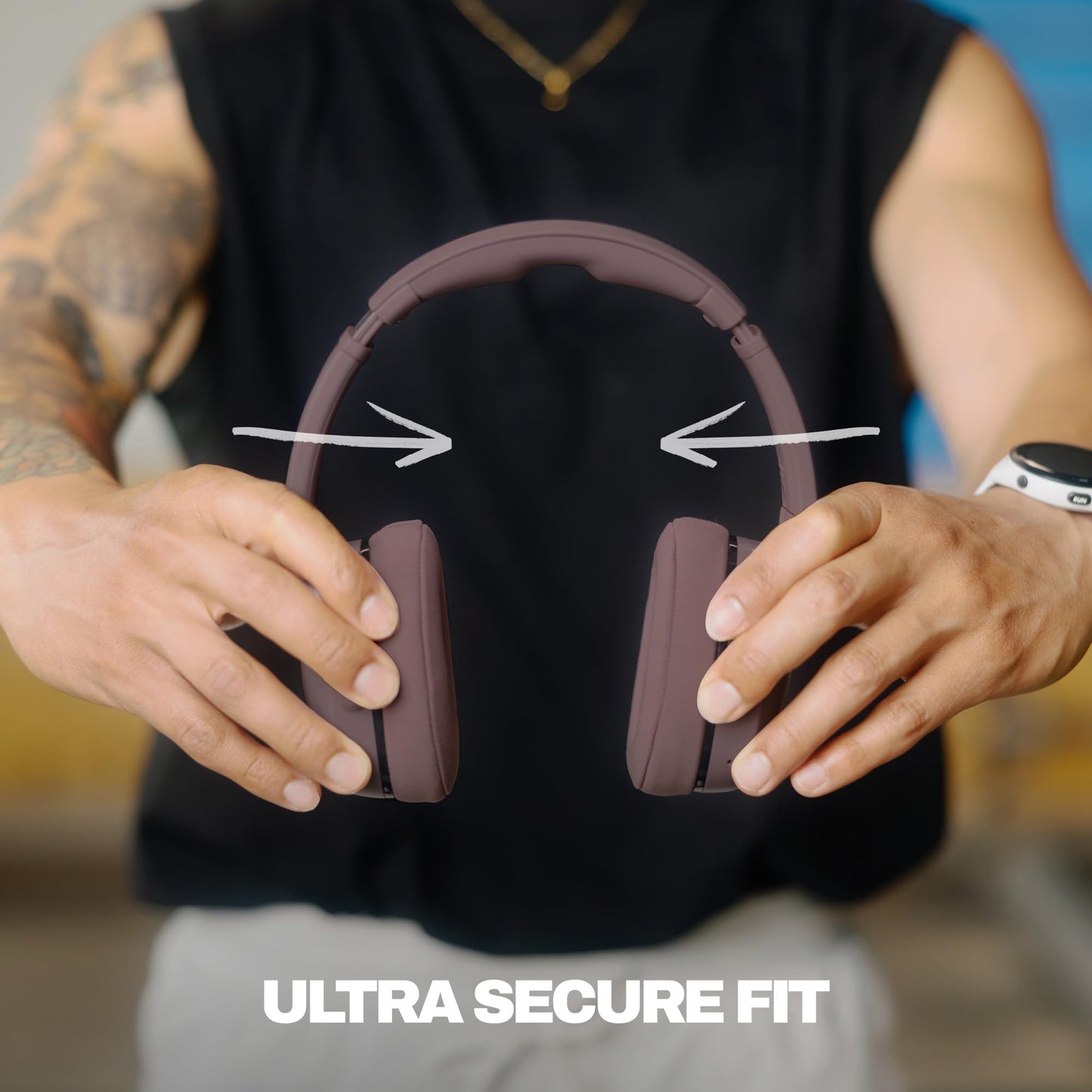 Skullcandy Crusher 540 Active Wireless Bluetooth Headphones with Multi-Sensory Bass, Noise Isolating Over-Ear Fit, Sweat and Water Resistant, 40…