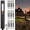 Sunco 12 Pack Gleam Low Voltage Garden Pathway Light, LED Outdoor Lights for Patio Landscape Path Lighting, 4W, 70 LM, 3000K Warm White, IP65 Wet
