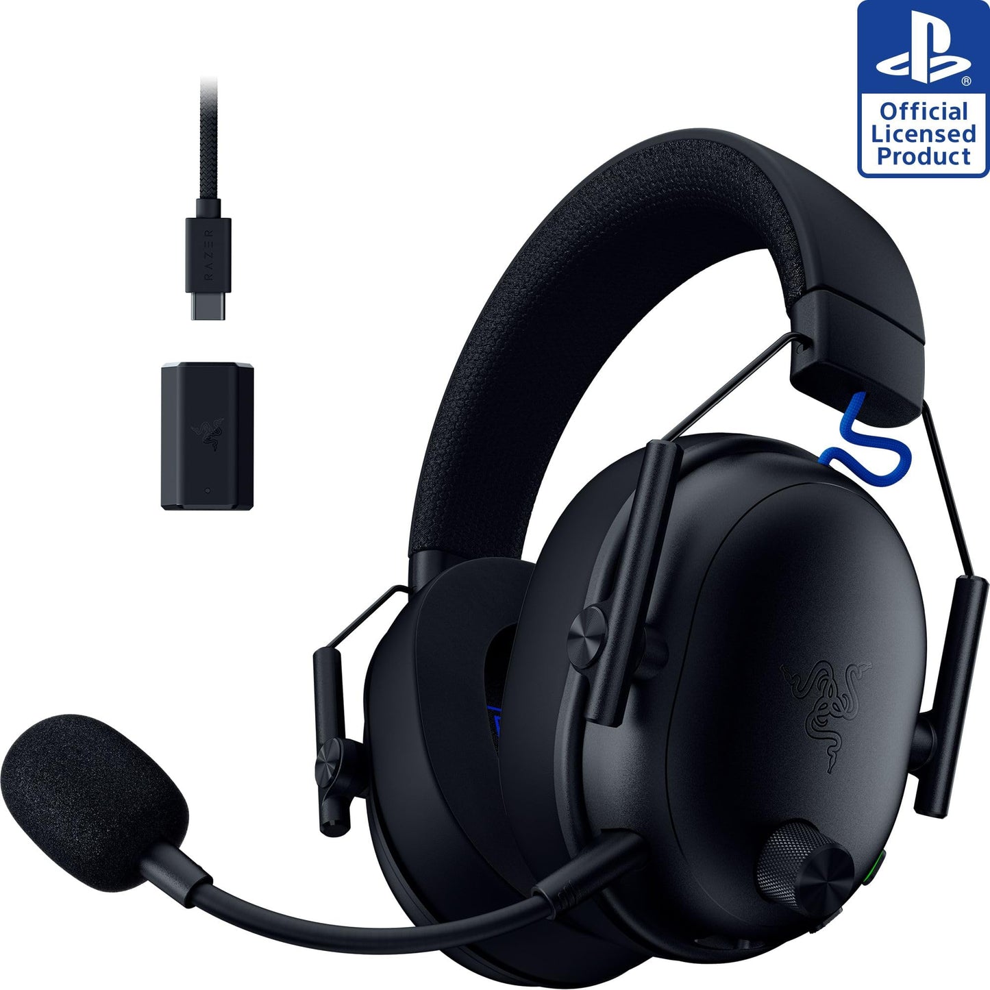 Razer BlackShark V3 Wireless Gaming Headset for PS5: 50mm Drivers - Super Wideband Mic - 2.4 GHz, Bluetooth - Works with PC, Mac, Nintendo Switch