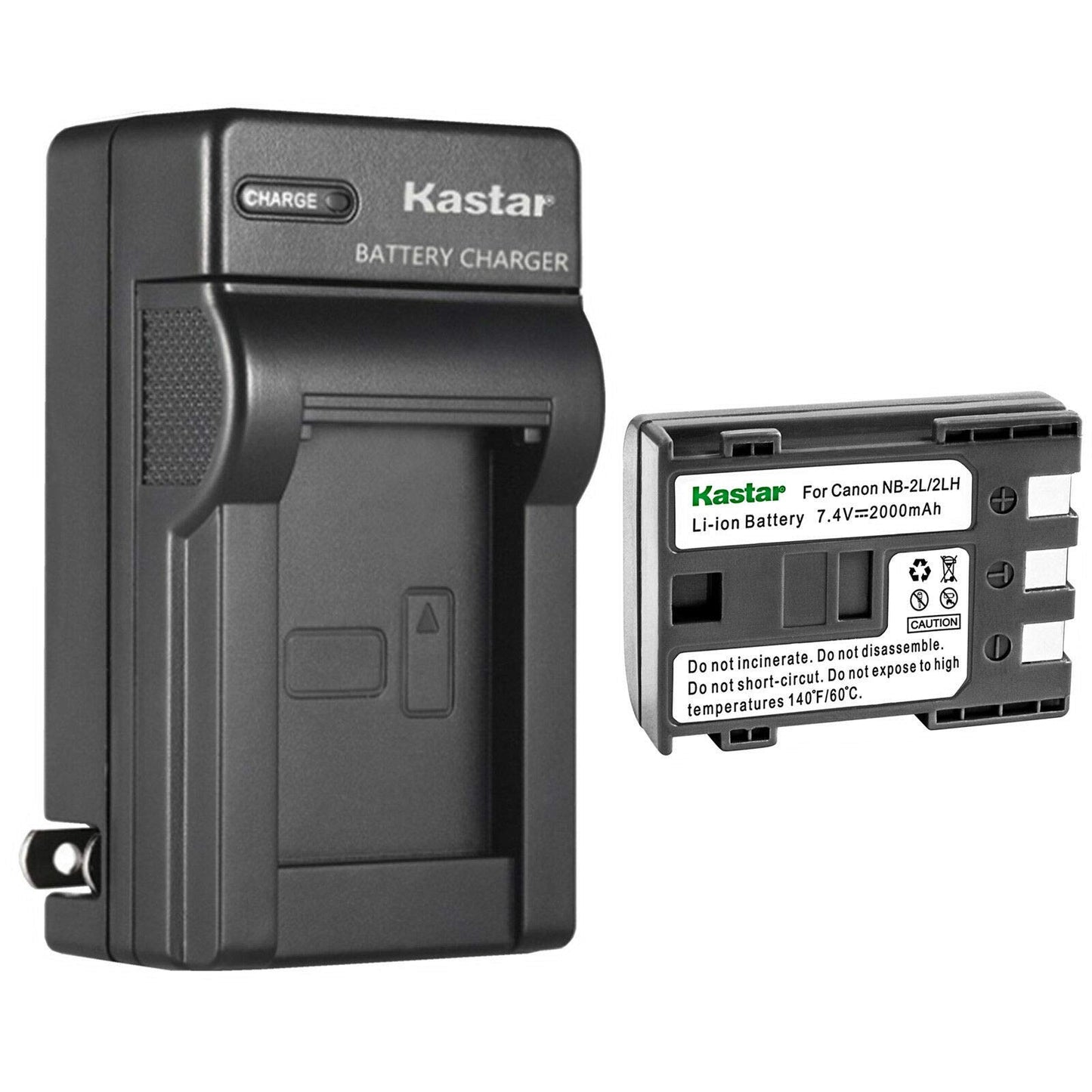 Kastar 1-Pack Battery and AC Wall Charger Replacement for Canon VIXIA HF R11 HFR11, VIXIA HG10, VIXIA HV20, VIXIA HV30, VIXIA HV40, ZR100, ZR200