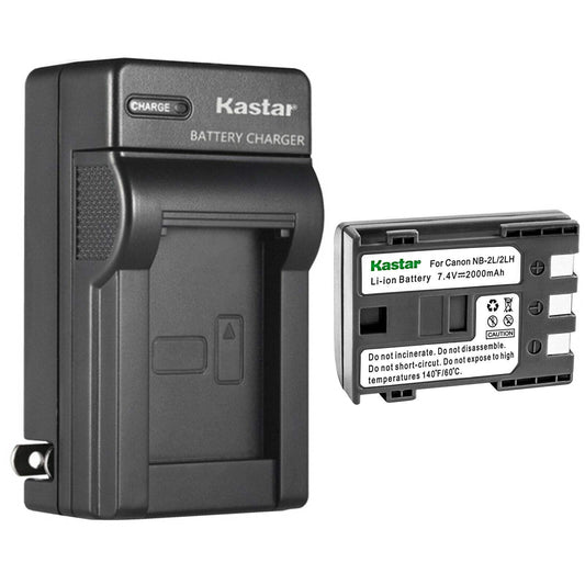 Kastar 1-Pack Battery and AC Wall Charger Replacement for Canon VIXIA HF R11 HFR11, VIXIA HG10, VIXIA HV20, VIXIA HV30, VIXIA HV40, ZR100, ZR200