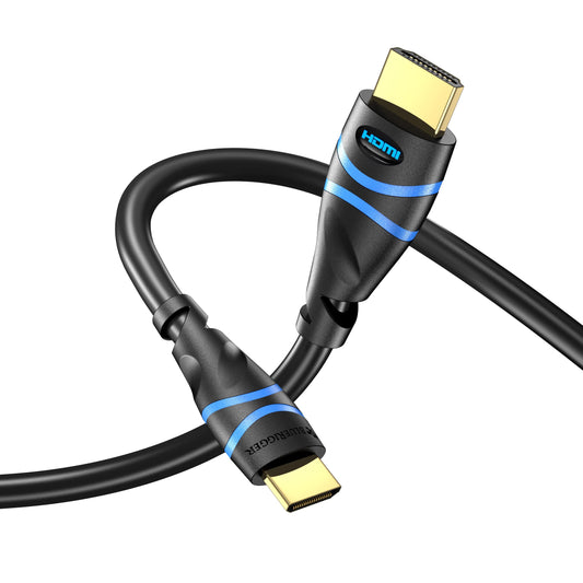 BlueRigger Mini HDMI to HDMI Cable (10FT, 4K 60Hz HDR, Bidirectional High Speed HDMI 2.0 Cord, Ethernet, Audio Return) Compatible with DSLR Camera