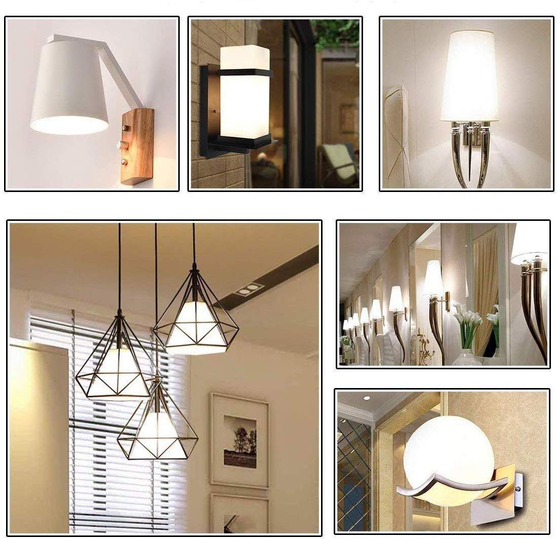 Lxcom Lighting G45 LED Bulb 3W Globe Vanity Light Bulb 30 Watt Replacement 300LM Cool White 6500K LED Light Bulb E26/E27 Base for Makeup Mirror Porch