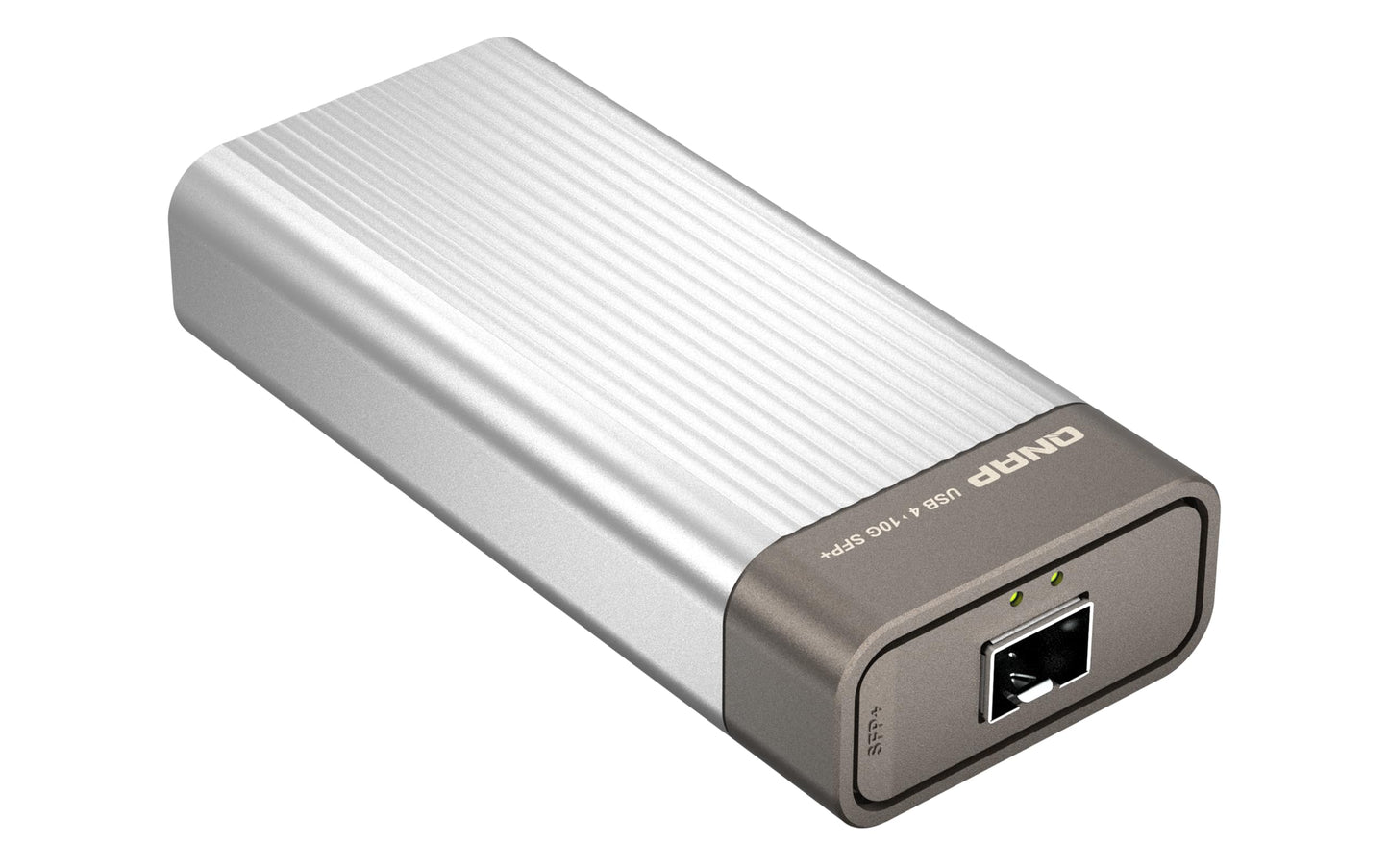 QNAP 10GbE SFP+ Network Adapter to USB 4 Type-C & Thunderbolt 3/4 Compatible (QNA-UC10G1SF)