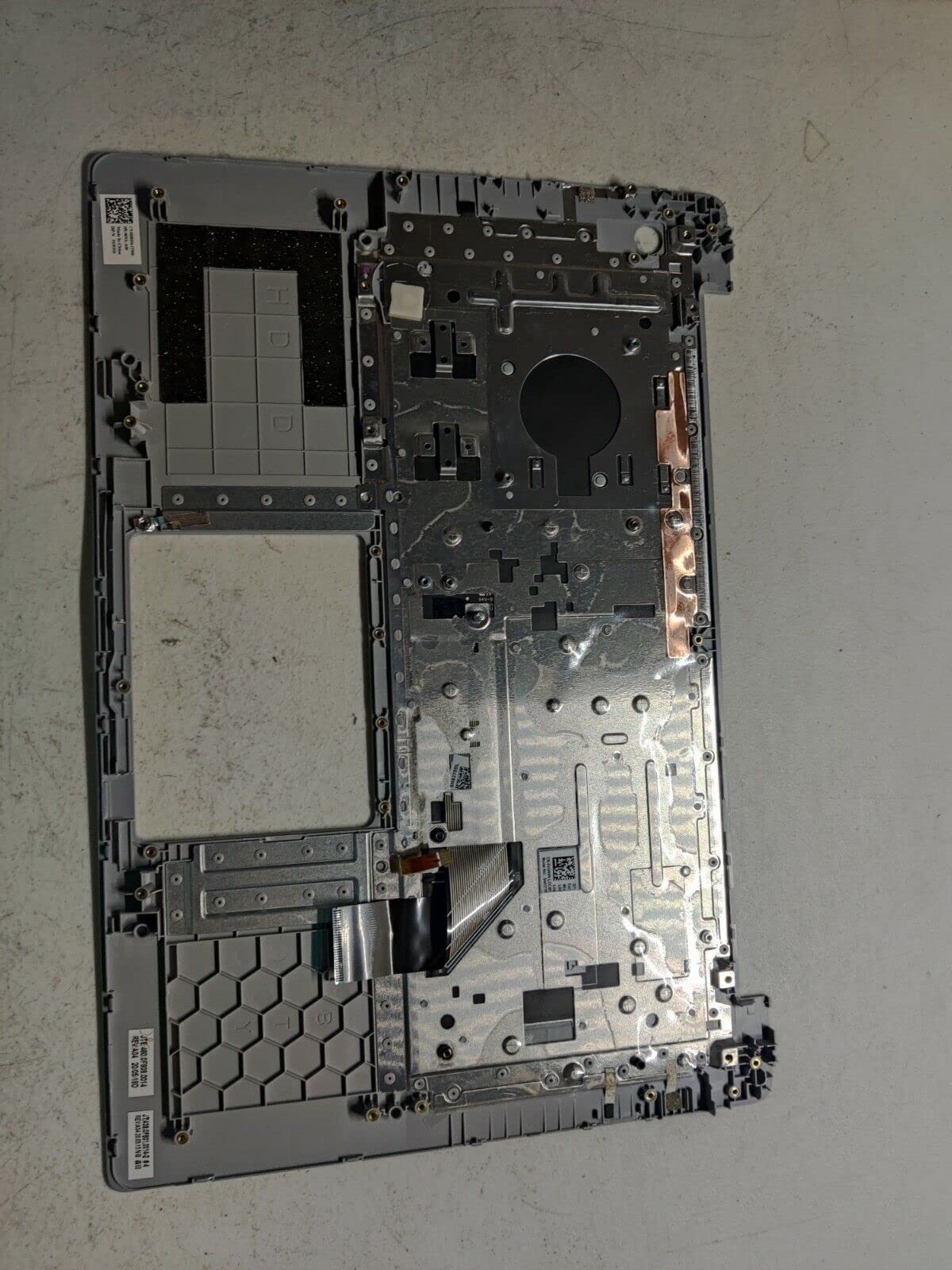 Replacement for Dell 15 5580 5585 5588 Laptop Upper Case Palmrest Non-Backlit Keyboard Assembly Part K8HH4 0K8HH4 Top Cover Sliver