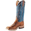 Anderson Bean Men's Square Toe Briar Danube Mad Dog Boot Size 8EE, Blue, 8 Wide