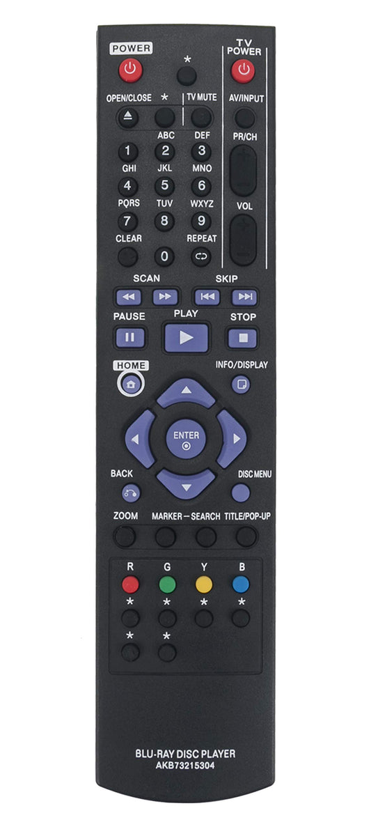 AKB73215304 Replaced Remote fit for LG Blu-ray Disc Player Bd640c Bd640 BD6451DN
