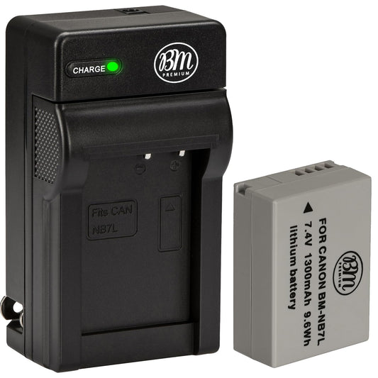Big Mike's BM Premium NB-7L Battery & Charger Kit Compatible with Canon PowerShot G10, G11, G12, SX30 is Digital Camera