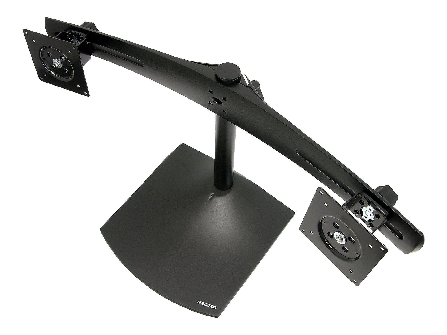 Ergotron DS100 Dual-Monitor Desk Stand, Horizontal, Black